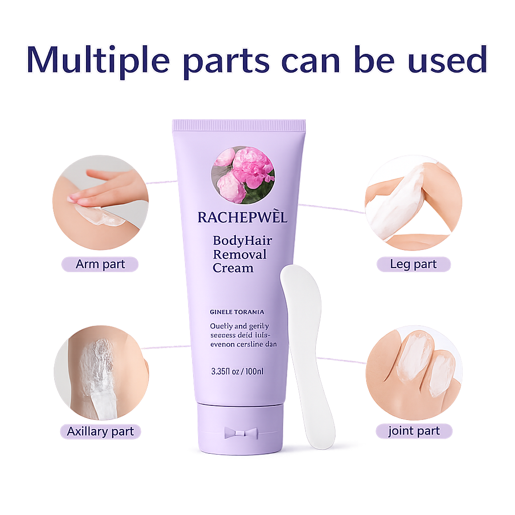 RACHEPWÈL Body Hair Removal Cream Smooth & Silky Skin