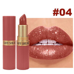 Pearlescent glitter velvet lipstick lip color
